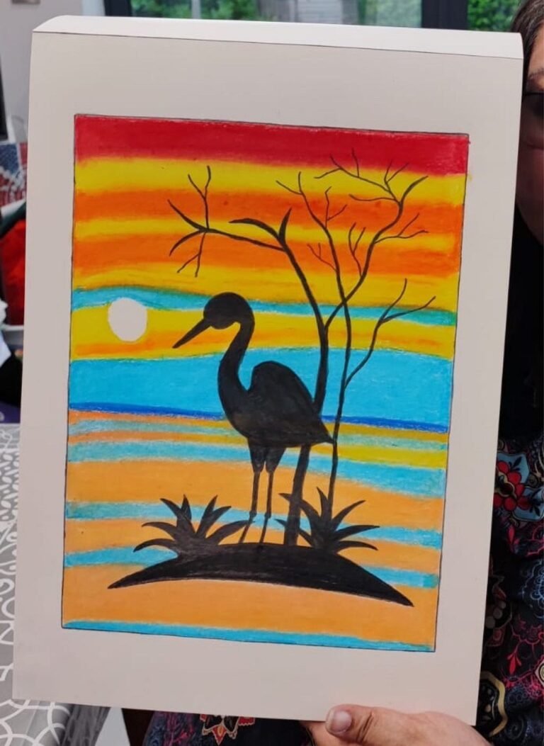 The Lonely Crane on the Island