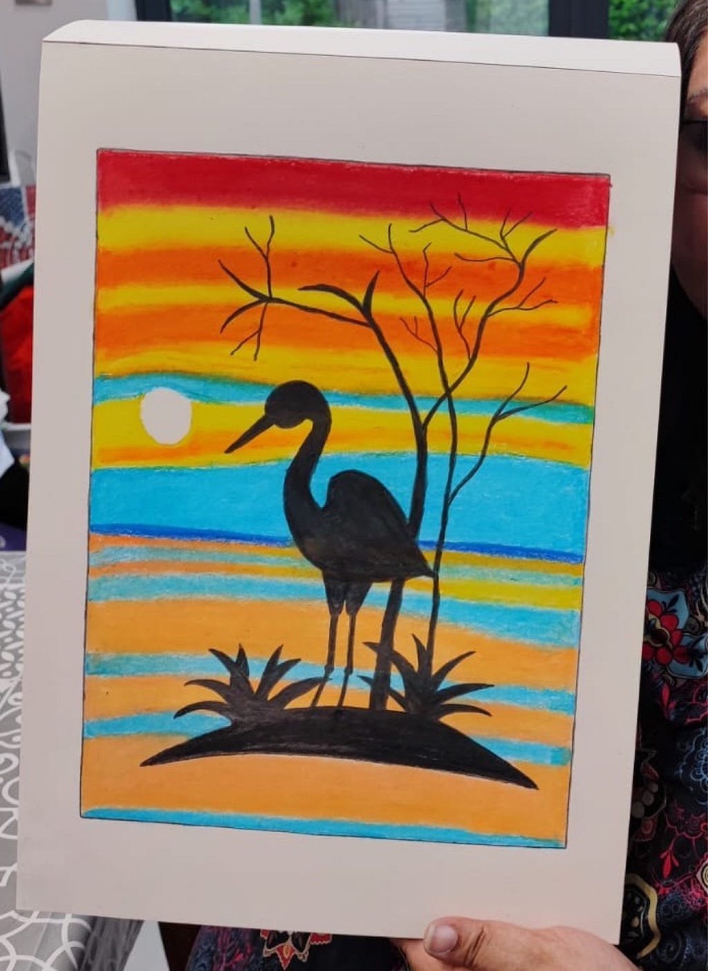 The Lonely Crane on the Island